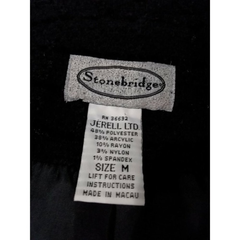 Patchwork Color Block Jacket Black Boucle' Arms &… - image 4